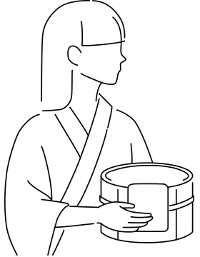 浴衣の女性 イラストイメージ